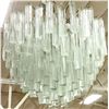 Image 2 : 1960s Italian Brass Chandelier with Prisms
