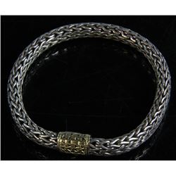 Signed John Hardy Sterling and 18k Bracelet