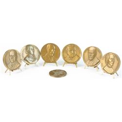 Six Bronze Medallions Psychiatry
