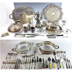 Collection of Silverplate Hollowware Flatware