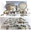 Image 1 : Collection of Silverplate Hollowware Flatware