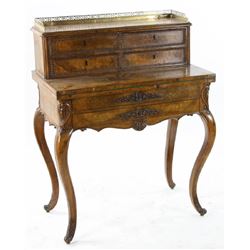Continental Burlwood Writing Desk