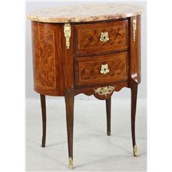 French Transitional Parquetry Inlaid Chest