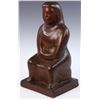 Image 2 : 20th C. Mexican, Seated Man, Wood Sculpture