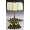 Image 3 : French Bronze Lamp with Bronze Inkstand
