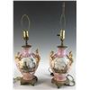 Image 1 : Pair of Hand Decorated Porcelain Lamps