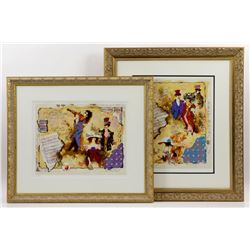 Alexander & Wissotzky, Two Serigraphs Violin Concerto,