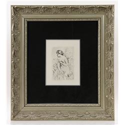 Renoir, Baigneuse Debout a mi-jambes, Etching on Laid