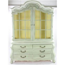 Drexel Continental Style Painted Cabinet