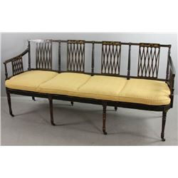 Chinoiserie Decorated Sheraton Settee