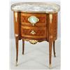 Image 1 : French Transitional Inlaid Marble Top Chest