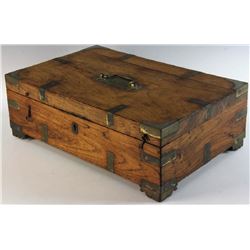 19th Century Brass Bound Campaign Chest