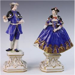 Pair of German Porcelain Figures