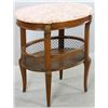 Image 2 : French Transitional Oval Marble Top Table