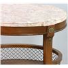 Image 3 : French Transitional Oval Marble Top Table