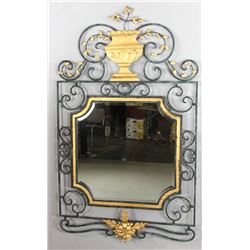 Continental Style Wrought Iron Mirror