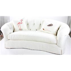 Custom Linen Upholstered Sofa