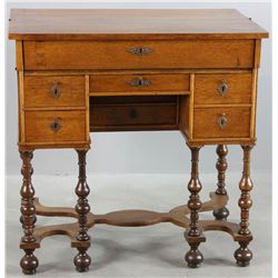 William and Mary Oak Secretary Desk