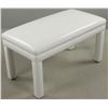 Image 1 : Modern White Faux Leather Bench