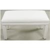 Image 2 : Modern White Faux Leather Bench