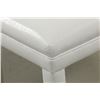Image 4 : Modern White Faux Leather Bench