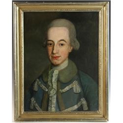 18thC French Colonial Portrait of a Gentleman