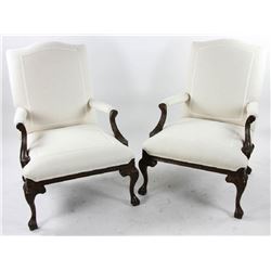 Pair of George II Style Armchairs