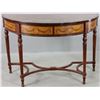 Image 1 : Neoclassical Style Inlaid Demilune Console