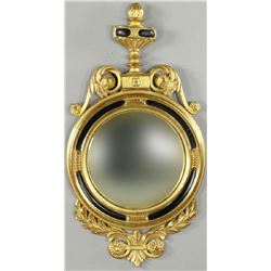 Fine Antique Style Convex Giltwood Mirror