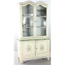 19thC Antique Venetian China Cabinet