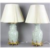 Image 1 : Pair of Chinese Celadon Lamps