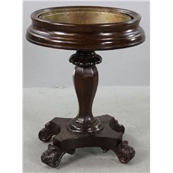 Victorian Carved Mahogany Oval Planter