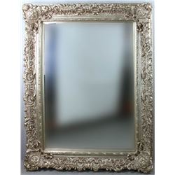 Fine Custom Silver Giltwood Mirror