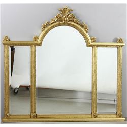 Antique Continental Giltwood Mirror