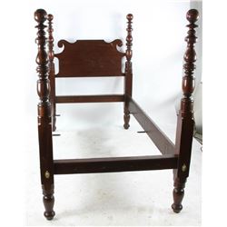 Pair of Antique Mahogany Twin Beds