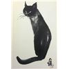 Image 2 : Mid 20thC Japanese Print of Cat