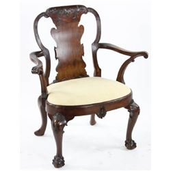Antique Queen Anne Armchair
