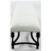 Image 3 : William and Mary Style Upholstered Bench
