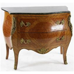 Bombe Chest with Marble Top