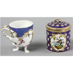 German Porcelain Mug and Royal Bonn Jar