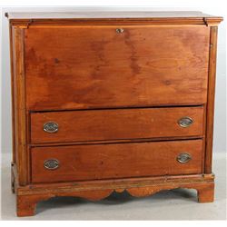 18thC Pine Two Drawer Blanket Chest