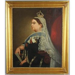 English School Oil on Canvas Queen Victoria