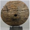 Image 1 : Ancient Wooden Wheel Sculpture