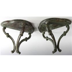 Continental Style Metal Wall Shelves