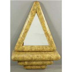 Mid Century Modern Mirror and Shelf