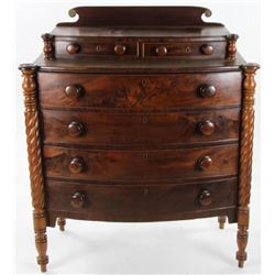 Early American Sheraton Mahogany Chest