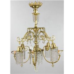 Antique Brass Chandelier