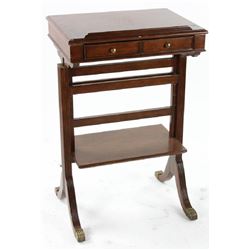 English Style Mahogany Book Stand