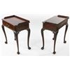 Image 5 : Pair of Irish Chippendale Mahogany Tables