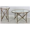 Image 1 : Two Neoclassical Tables with Glass Tops